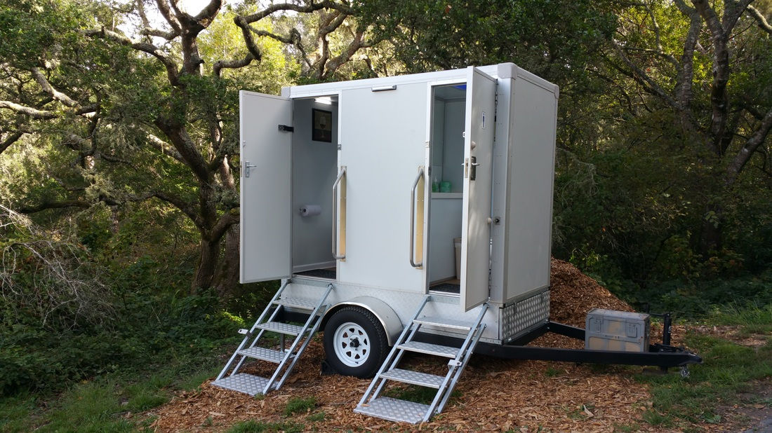 Dual Portable Toilet Trailer 