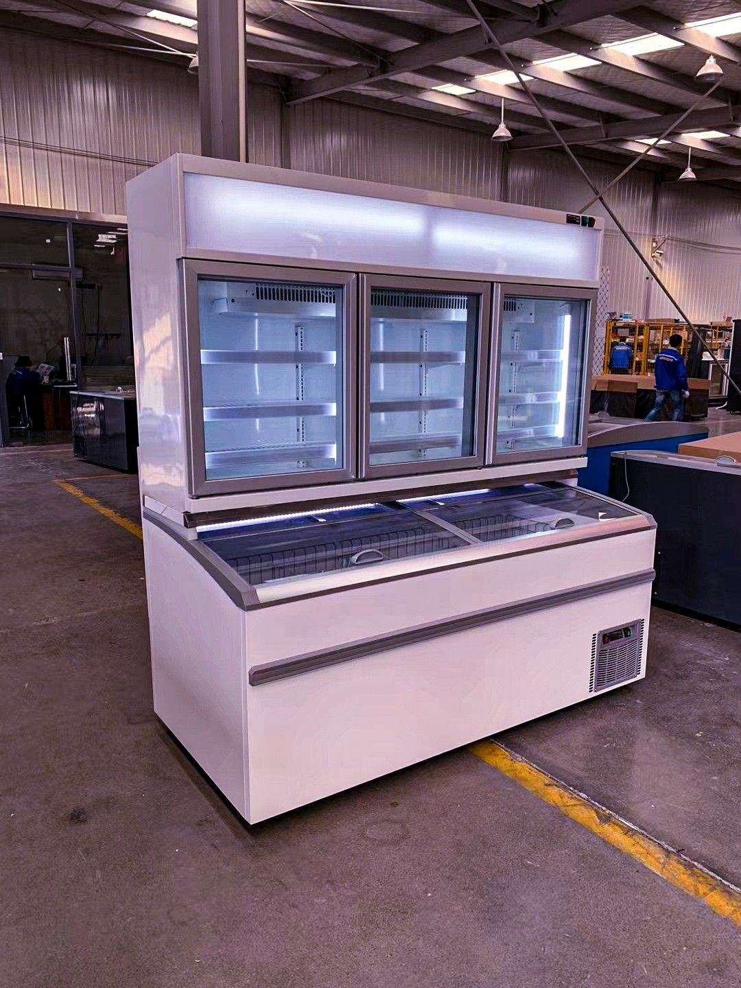 Commercial Combination Display Refrigerator & Freezer