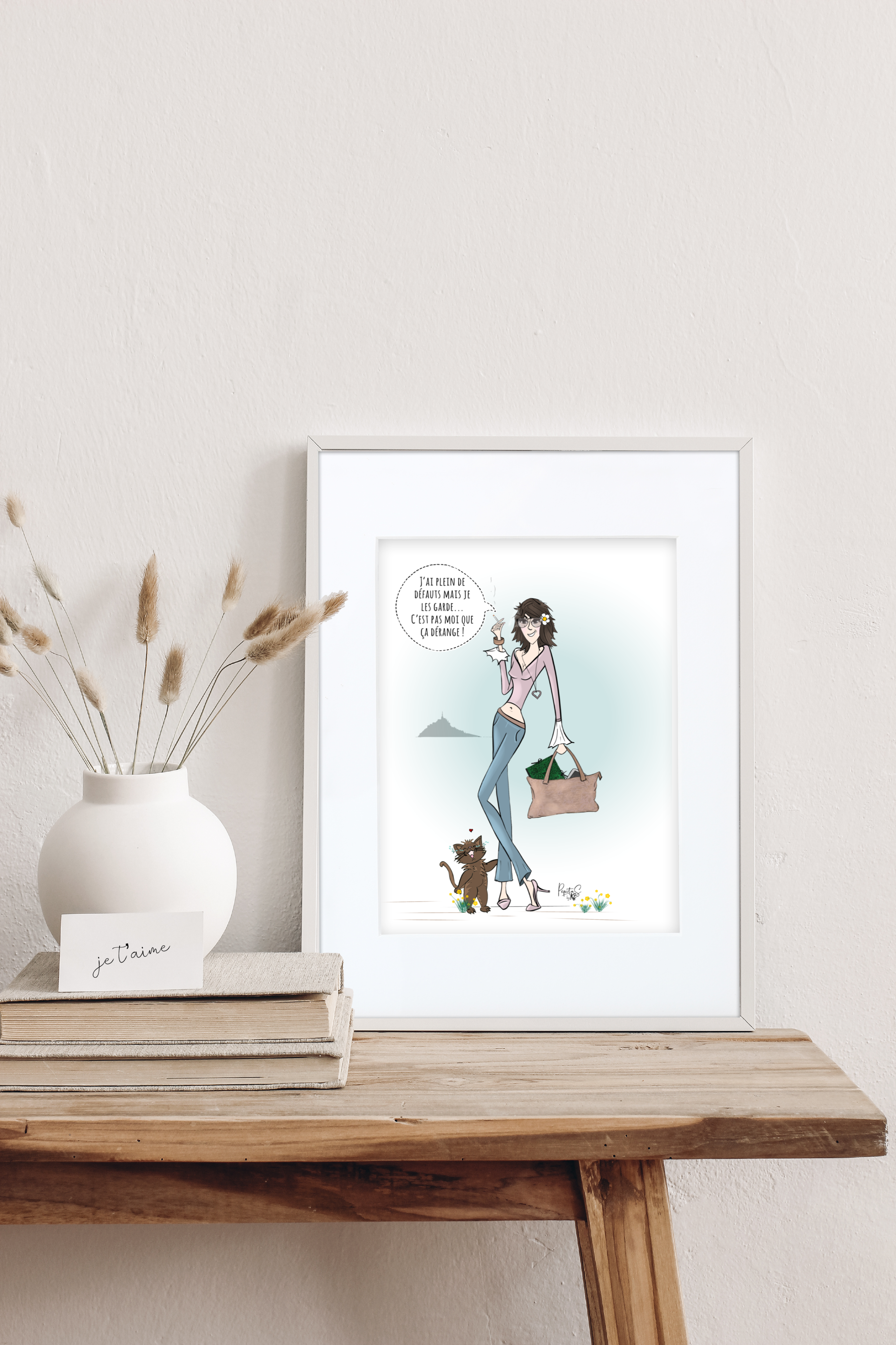 Illustration PépitaS© "j'ai plein de défauts..."