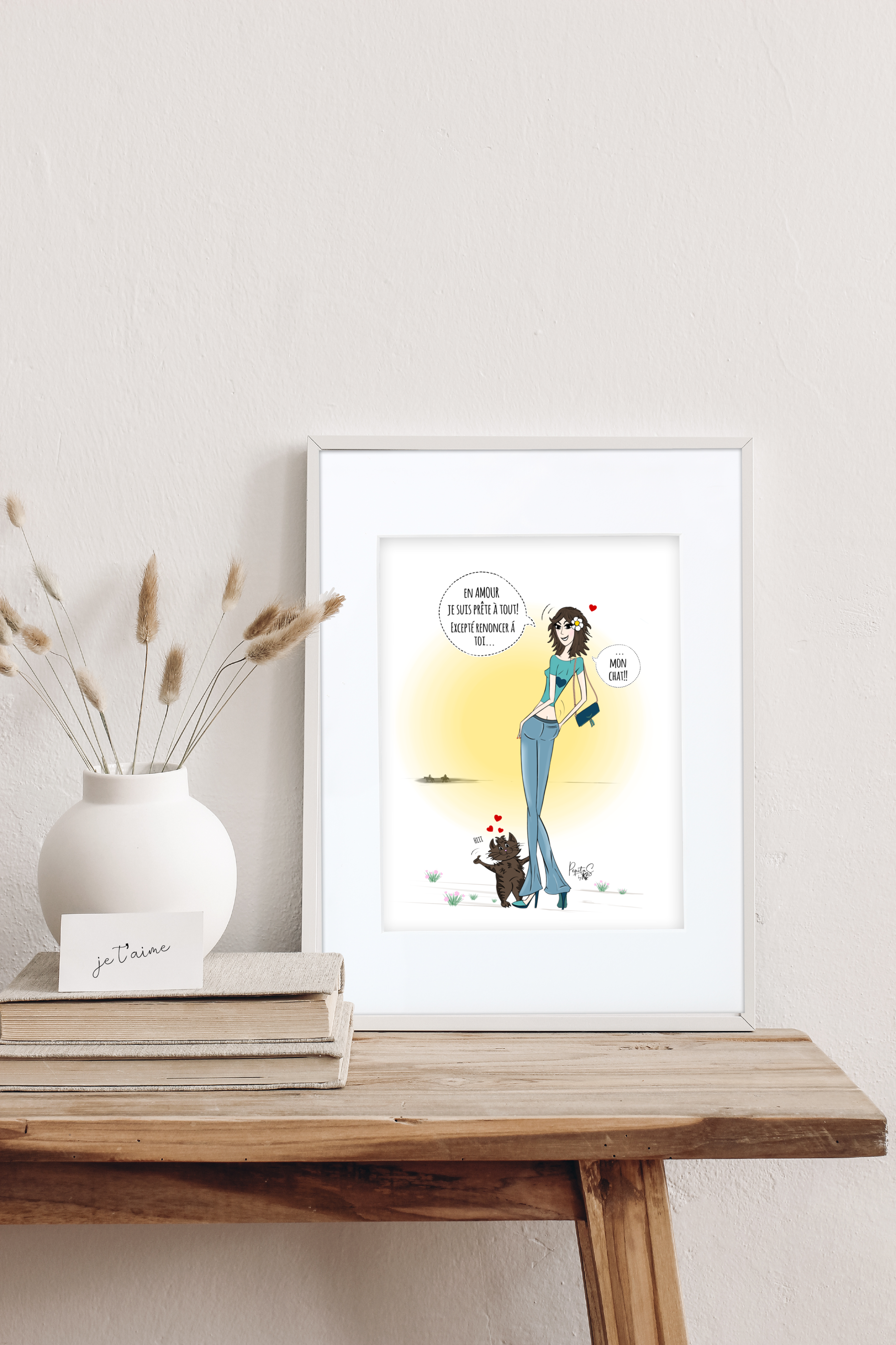 Illustration PépitaS©  "En amour, je suis prête à tout"