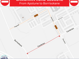 Trail Waste Facility underground infrastructure project & road closures
