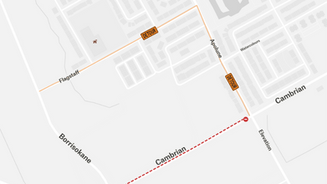 Cambrian Road Closure, Trail Waste Facility work