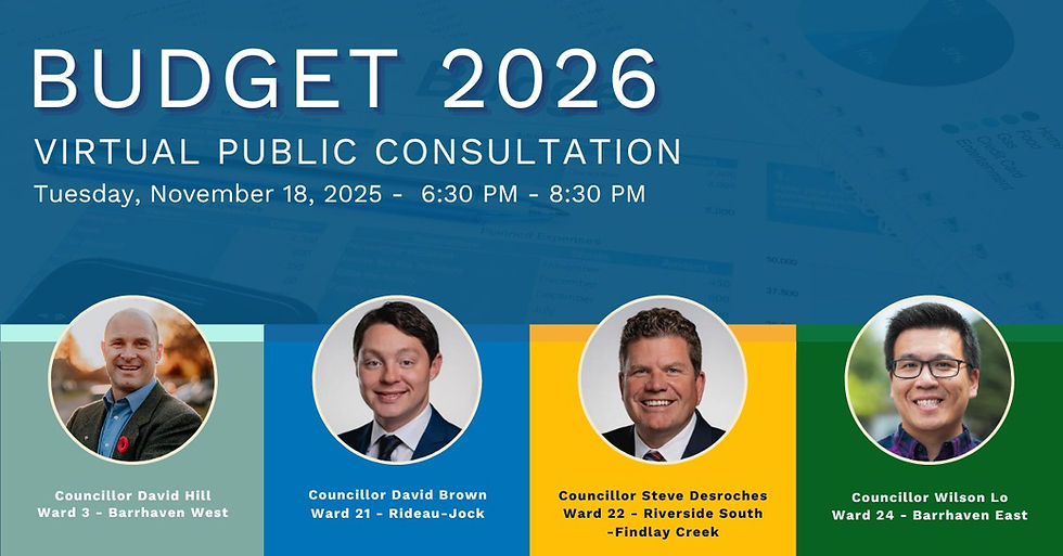 Budget 2026 Virtual Consultation and Information Session