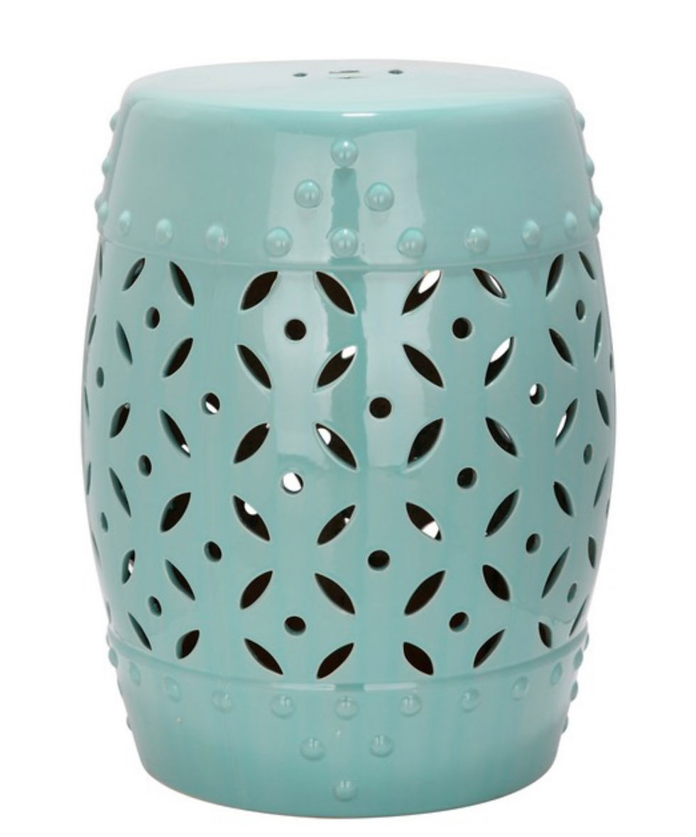 Lattice Coin Garden Stool