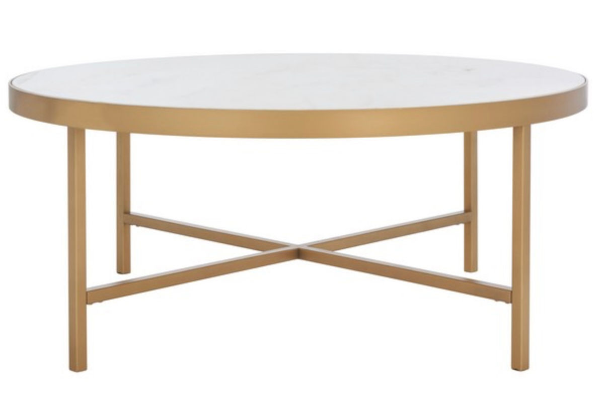 Caralyn Round Marble Coffee Table