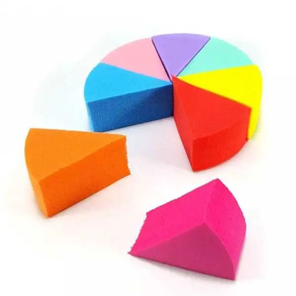 Esponja de Maquiagem Triangular Pizza: Acabamento Profissional e Sem Desperdíci