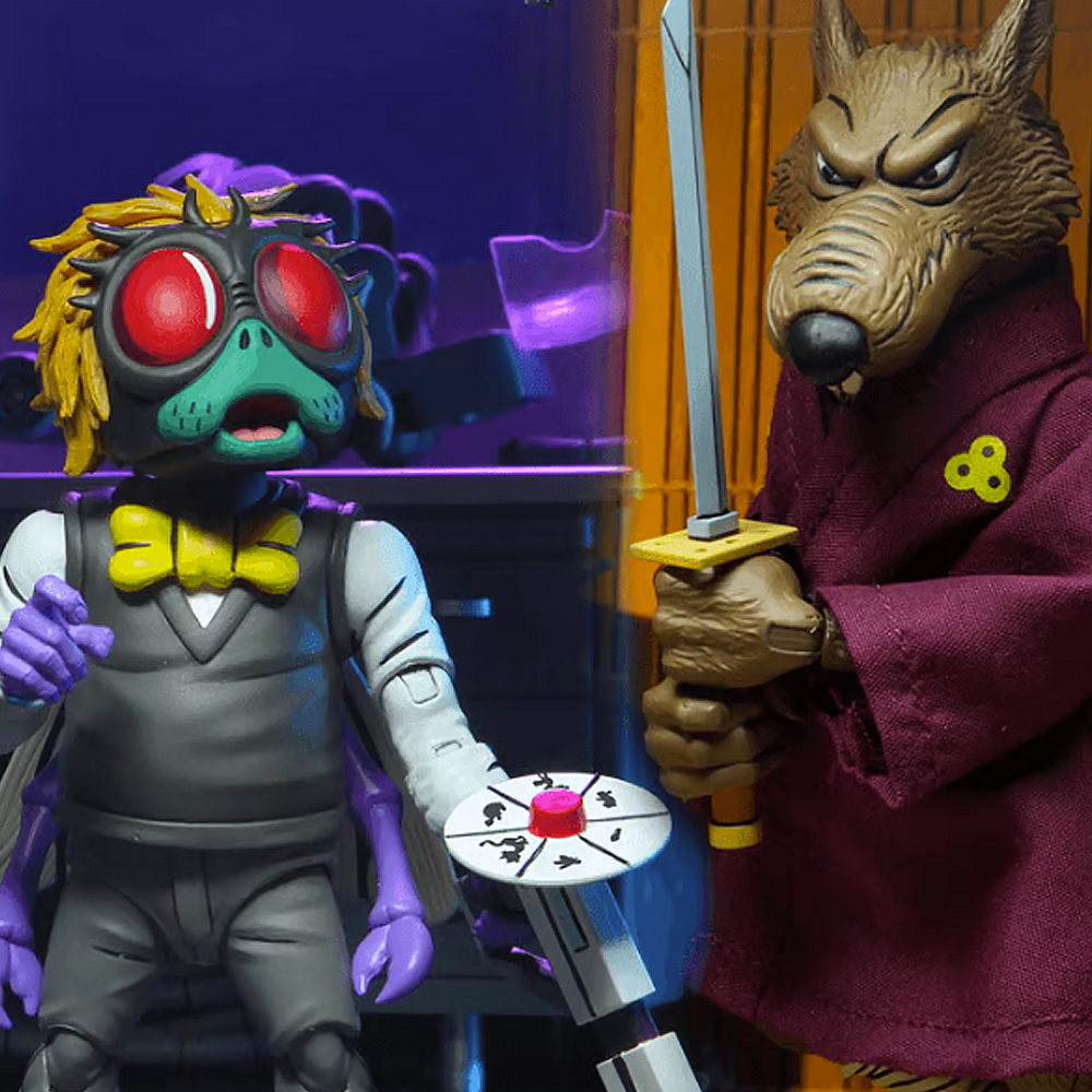 TMNT - Splinter VS Baxter Action Figures - Neca