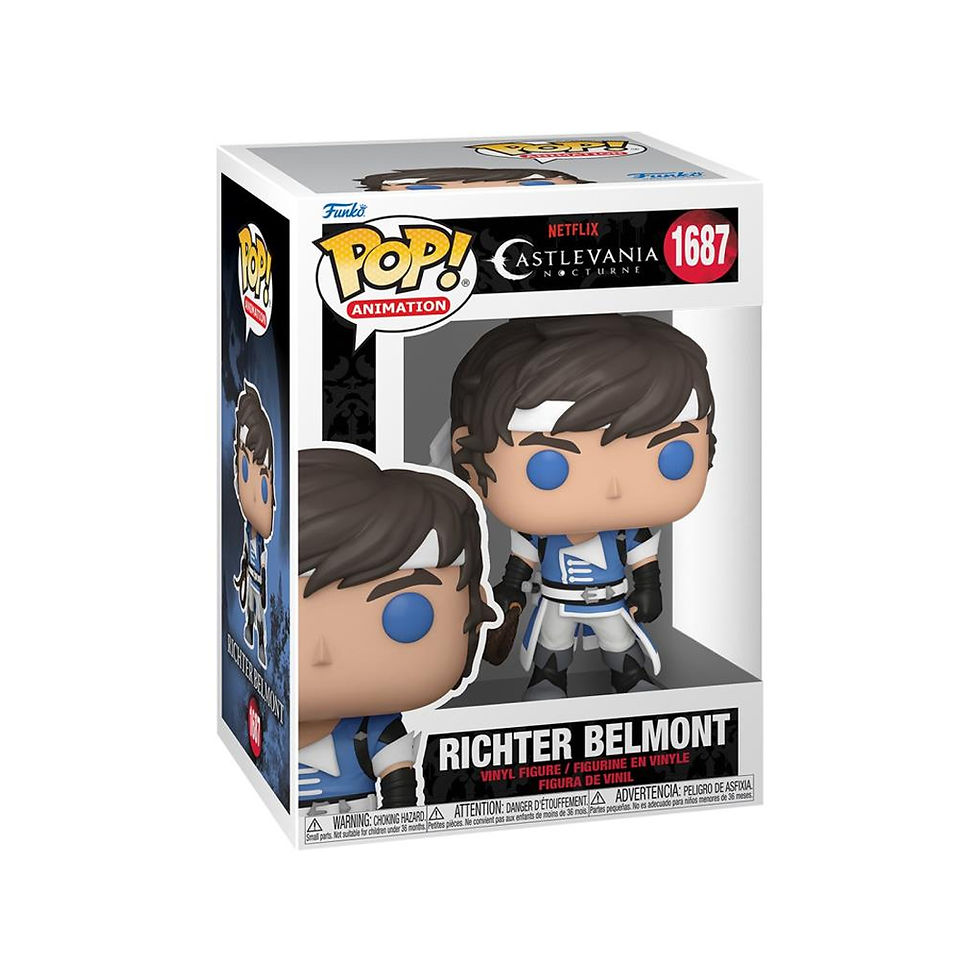 Funko POP! Animation Castlevania Nocturne Richter Belmont With Rope #1687 Vinyl Figure