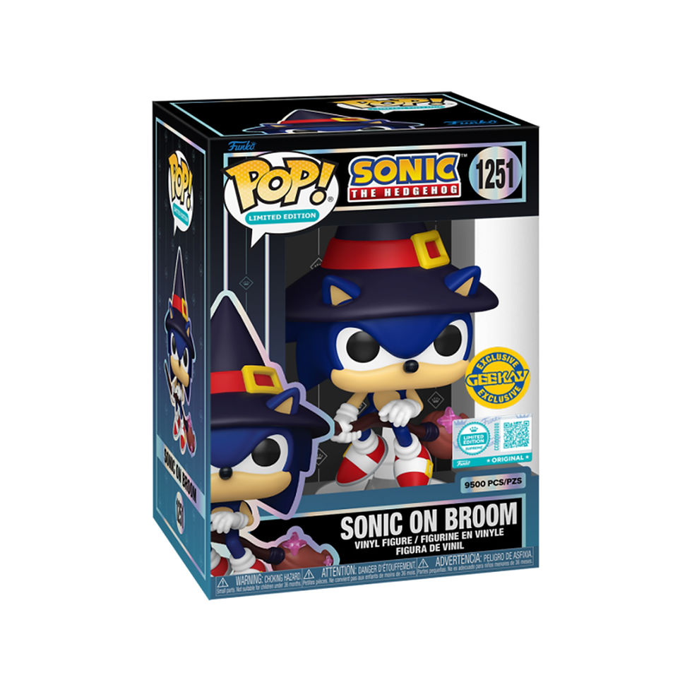 Funko POP! Limited Edition Sonic The Hedgehog Sonic On Broom Supreme (LE 9500 PCS) Geekay Exclusive #1251