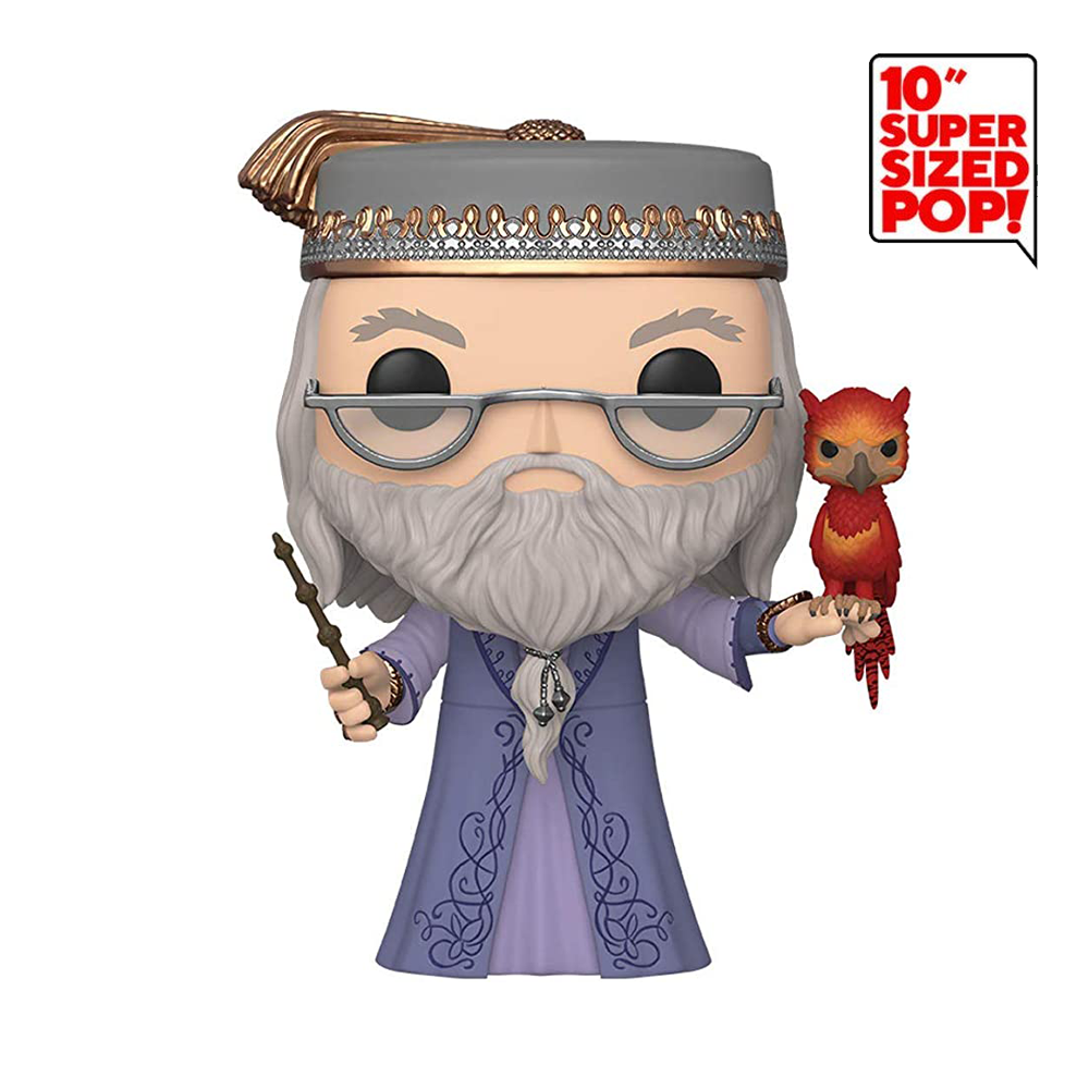 POP! Jumbo 10" Harry Potter Albus Dumbledore With Fawkes #110