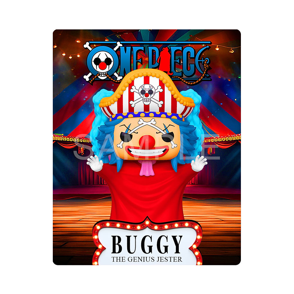 One Piece Buggy Genius Jester - Geek Art Magnets