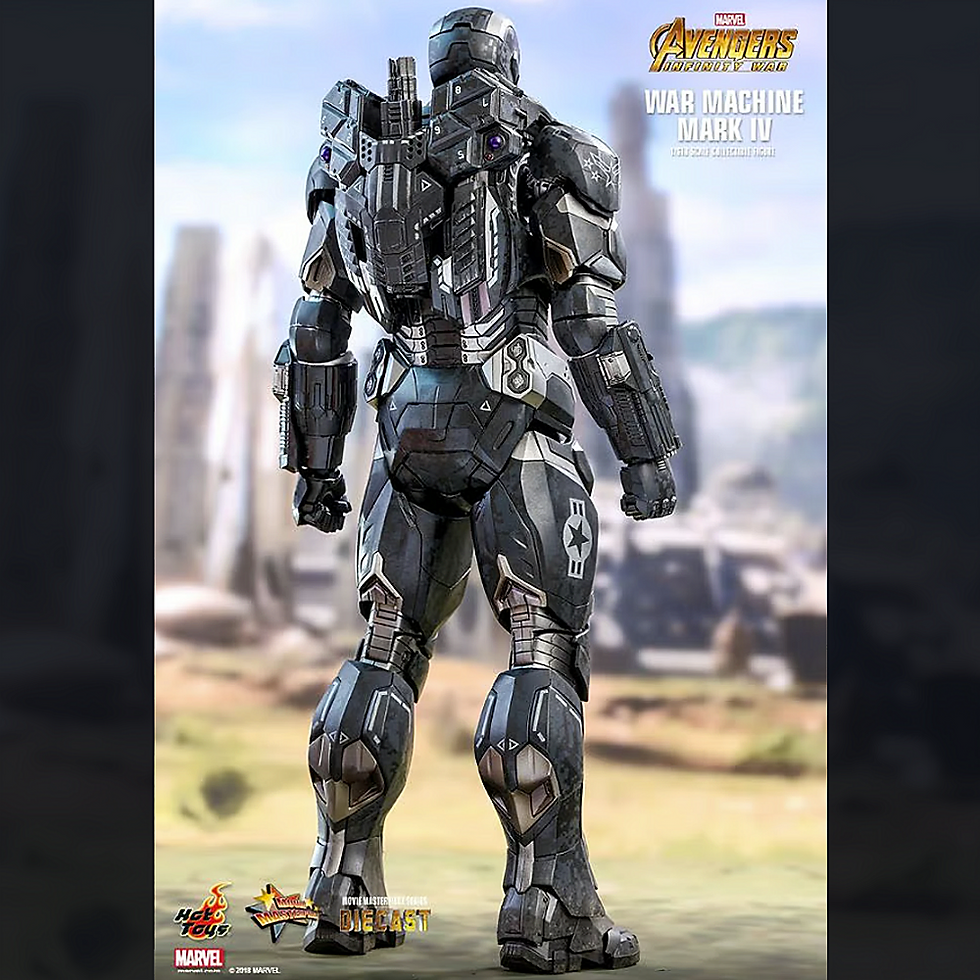 Thumbnail: War Machine Mark IV Diecast Avengers Infinity War 1/6 Scale Figure - Hot Toys