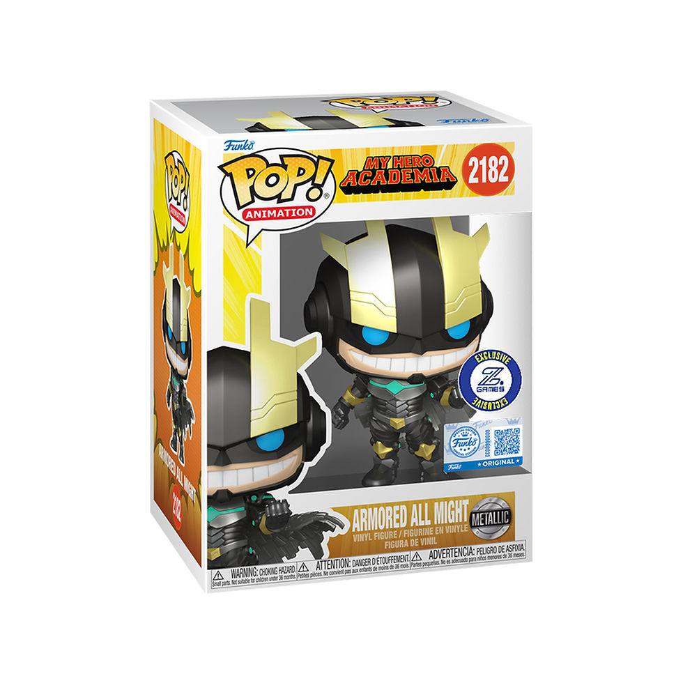 Funko POP! Animation My Hero Academia Armored All Might Metallic ZGames Exclusive #2182