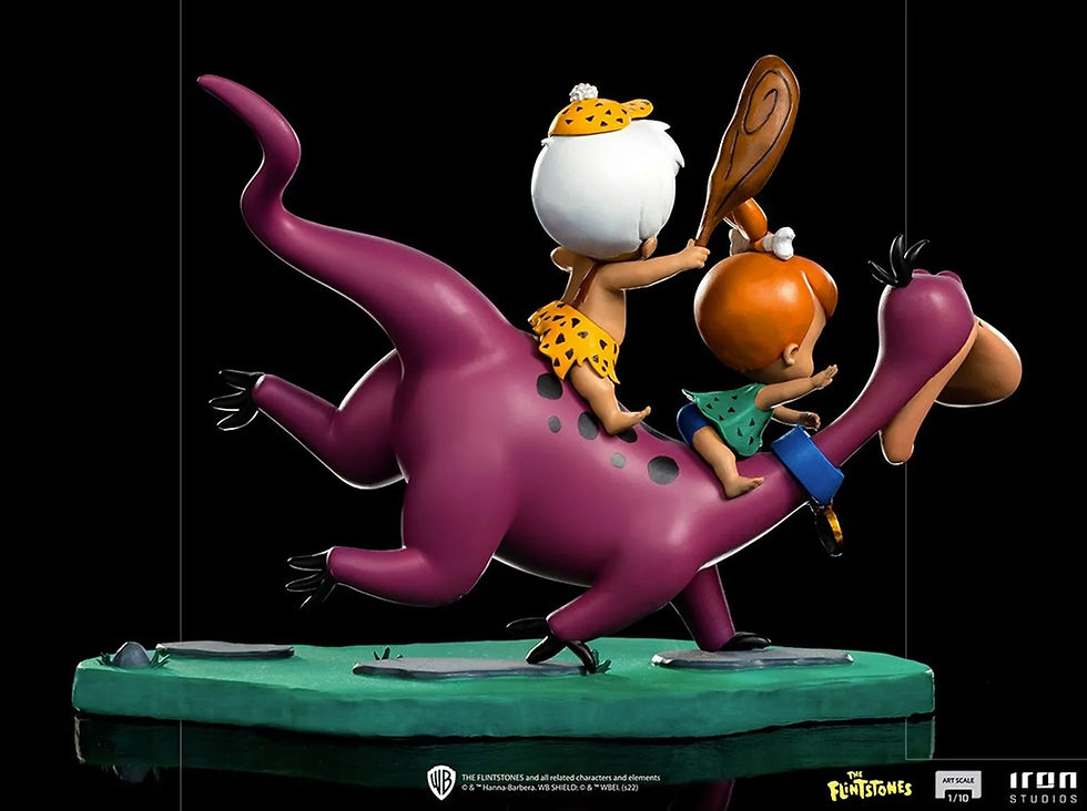 Thumbnail: The Flintstones - Dino, Pebbles & Bamm-Bamm 1/10 Art Scale Statue - Iron Studios