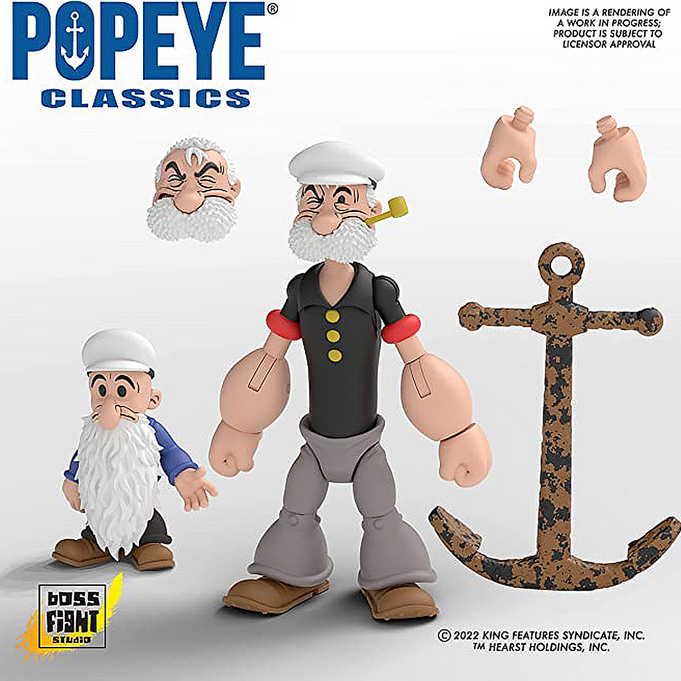 Thumbnail: Popeye Classics - Poopdeck Pappy 1/12 Scale Action Figure - Boss Fight Studio