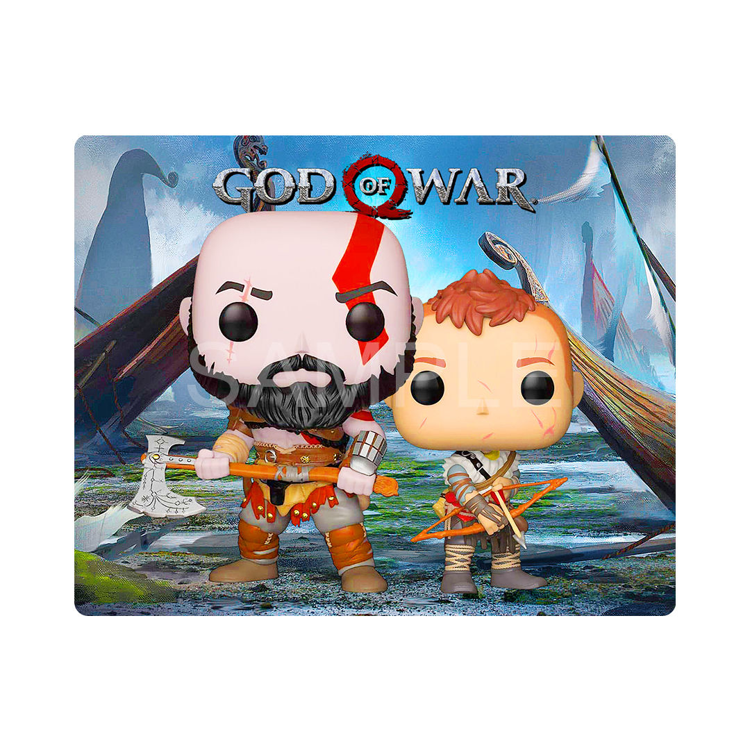 God Of War Kratos & Atreus - Geek Art Magnets