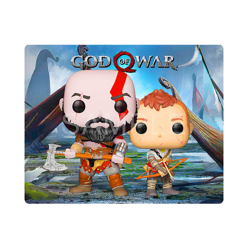 God Of War Kratos & Atreus - Geek Art Magnets