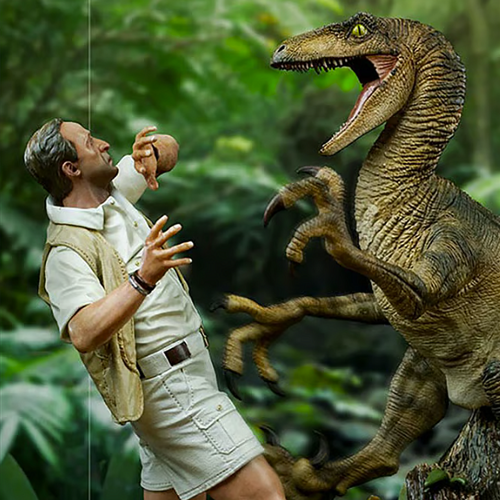 Jurassic Park Clever Girl Deluxe 1/10 Art Scale Statue - Iron Studios