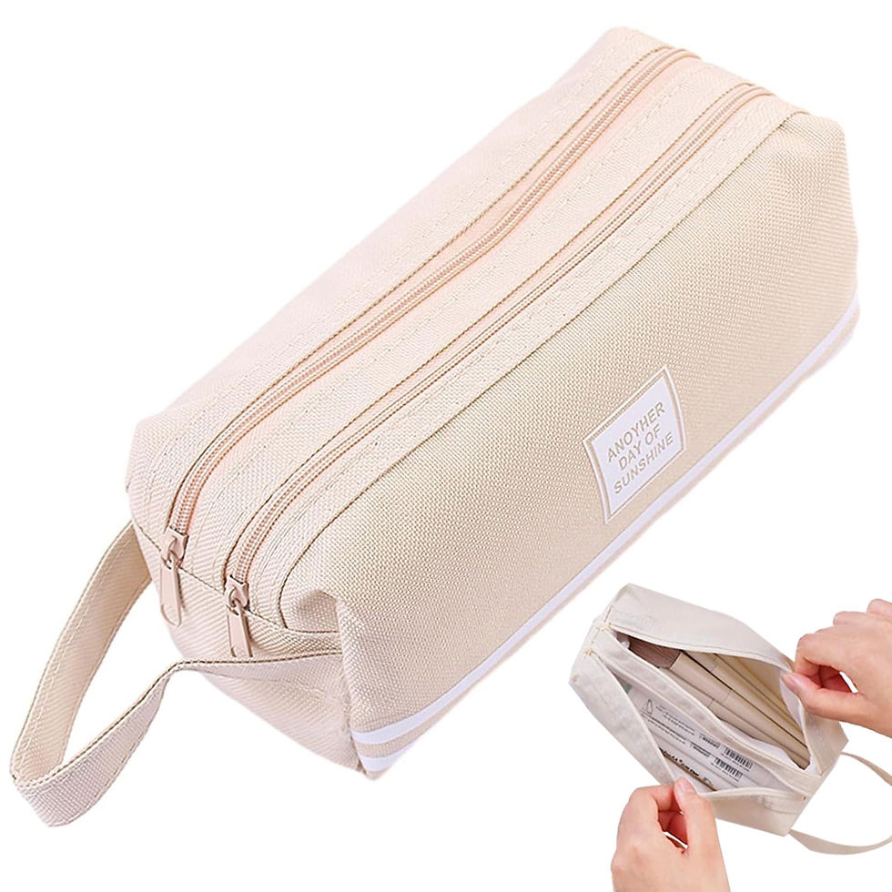 大容量雙層牛津布鉛筆袋 (筆盒筆袋 筆盒 多功能筆袋)