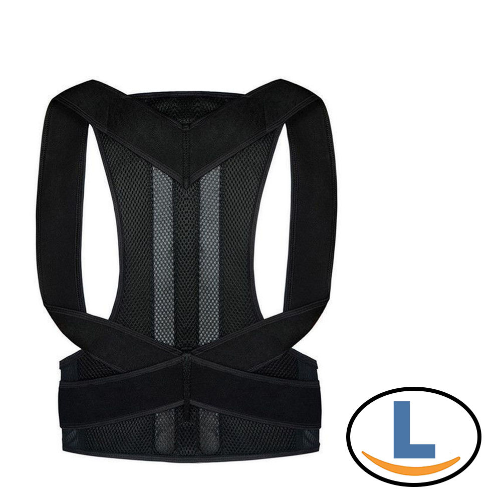 透氣高支撐美背防駝背心 男女通用 L號 (美背調整帶 矯姿帶 美姿帶