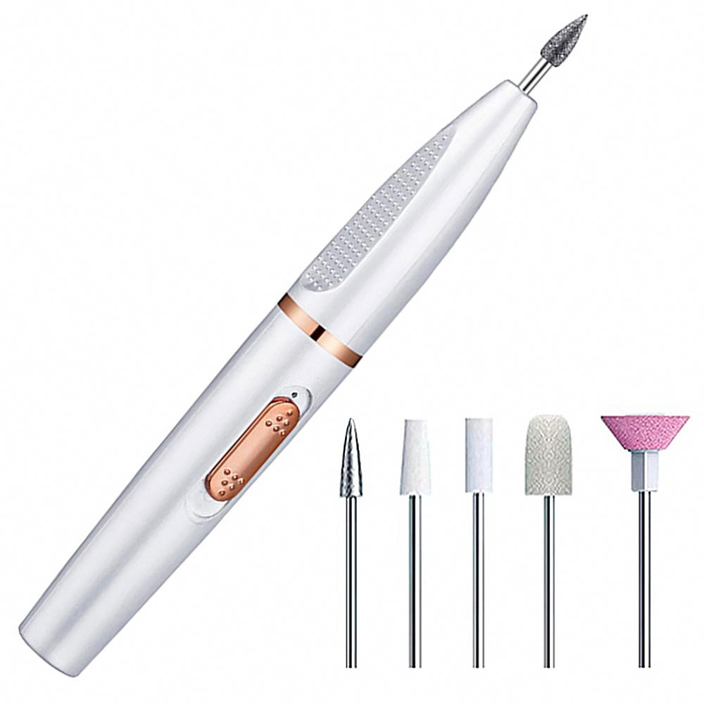 電動美甲打磨器 附5款打磨頭 (修甲 電動磨甲器 卸甲 美甲機)