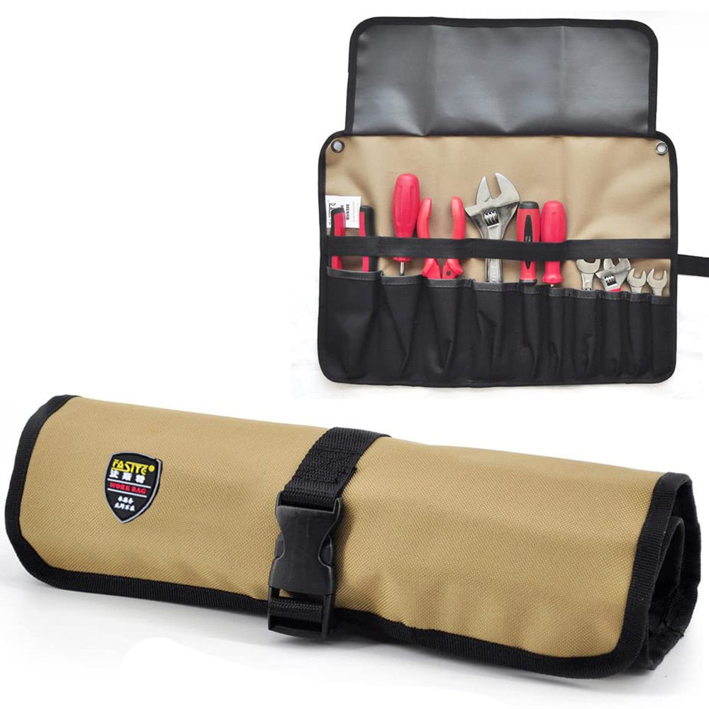 牛津布捲筒工具收納包 (插袋式) 露營工具收納包