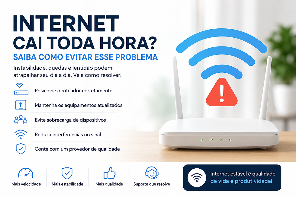 Internet Cai Toda Hora? Saiba Como Evitar Esse Problema