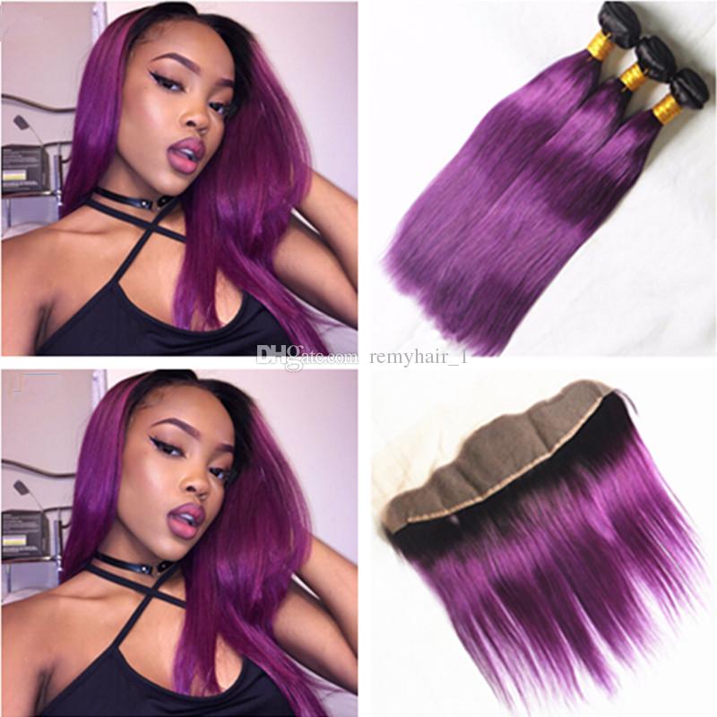 Deep Violet Hair Extensions For Dark Skin Tones