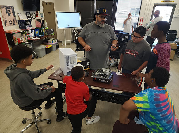 STEM building a computer at center.jpg