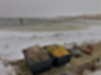 Same fishing community during a harsh winter