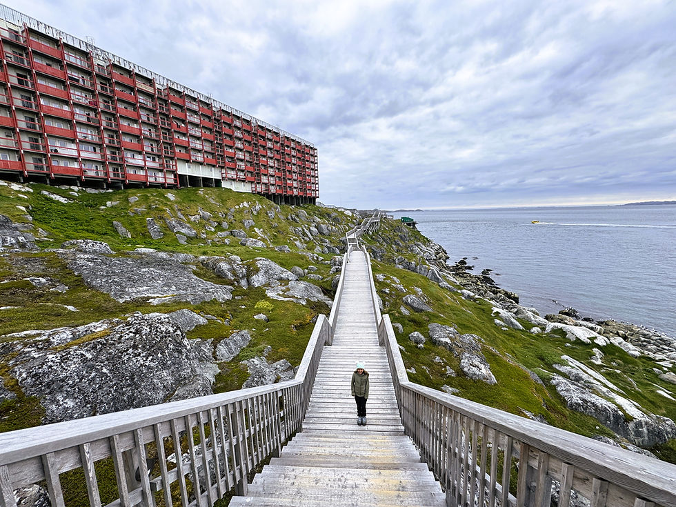 Back in Nuuk on the "Nuuk Boardwalk"