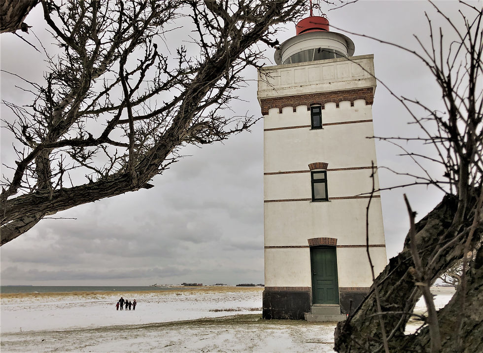 Hike towards the south tip of Agersø where the lighthouse is placed