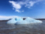 Icebergs in the Fjallsárlón glacier lagoon, South-East Iceland