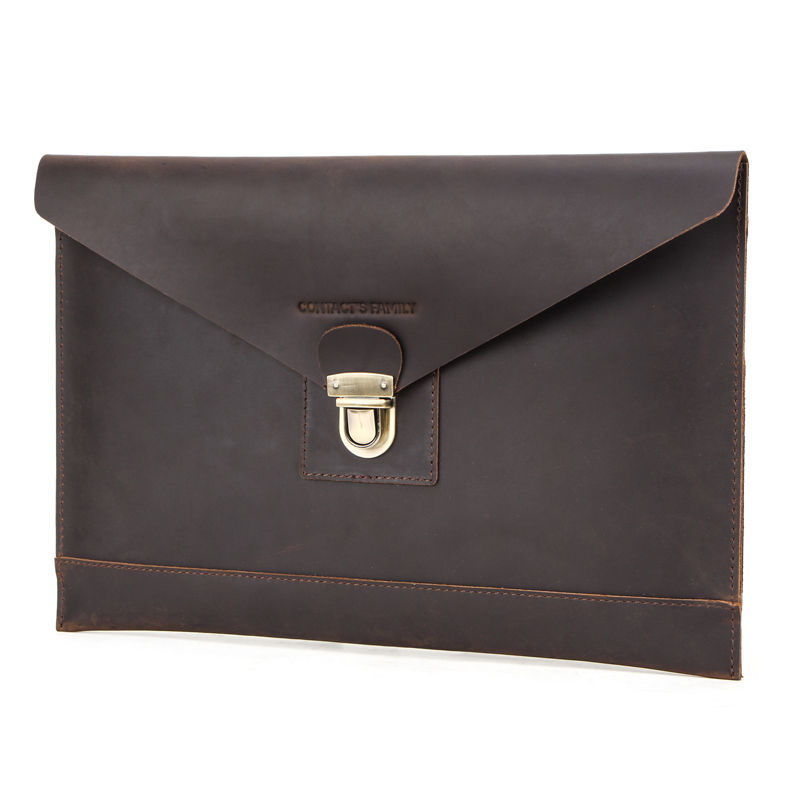Distressed Leather sleeve case for 13 inch laptop Notebook Carry Bag Pouch For M