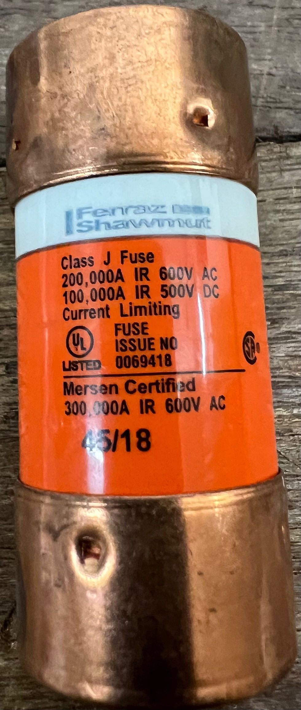 תמונה ממוזערת: Ferraz Shawmut AJT60 B218846 Fuse 60A 600V (B218846)