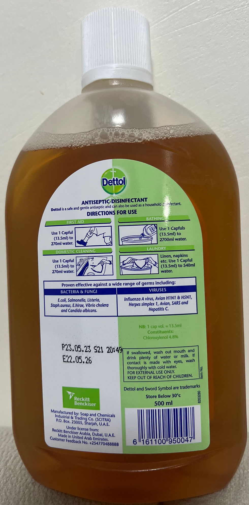 Miniatyrbilde: Dettol Antiseptic Liquid 500 ML