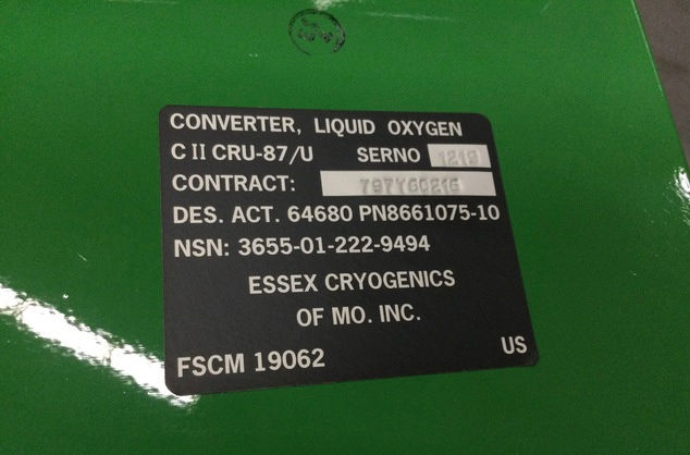 Miniatyrbilde: ESSEX CRYOGENICS PTLOX Oxygen Concentrator
