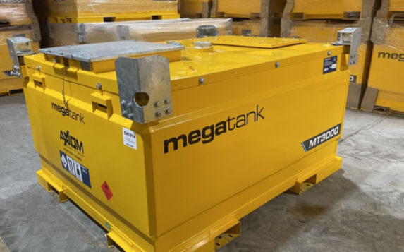 Thumbnail: Megatank MT3000 3000 L Skid Mounted Steel Dual Wall Transport Approved Fuel Tank