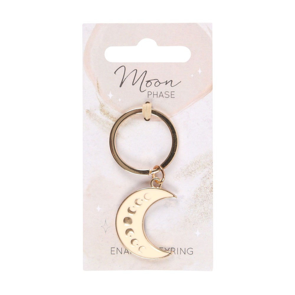 Moon Phase Crescent Keychain