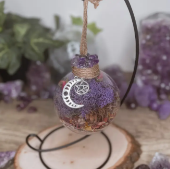 Thumbnail: Handmade Witch Balls w/ Stand