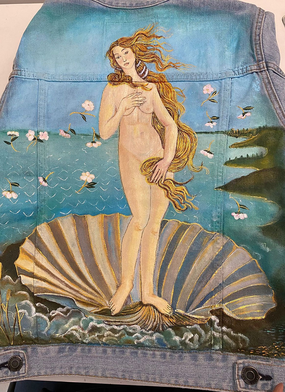 Miniatura: Chamarra oversizes con El Nacimiento de Venus de Botticelli