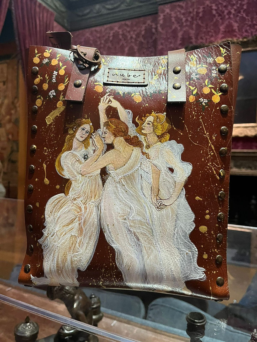 Miniatura: Tote Bag mediana con Las 3 Gracias de Sandro Botticelli