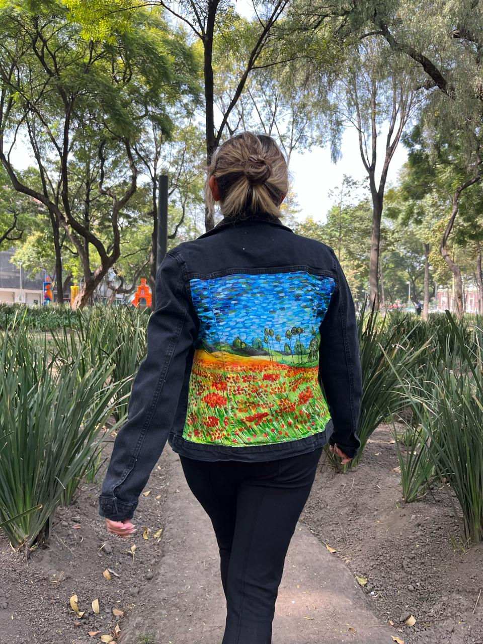 Miniatura: Chamarra campo de amapolas de Van gogh