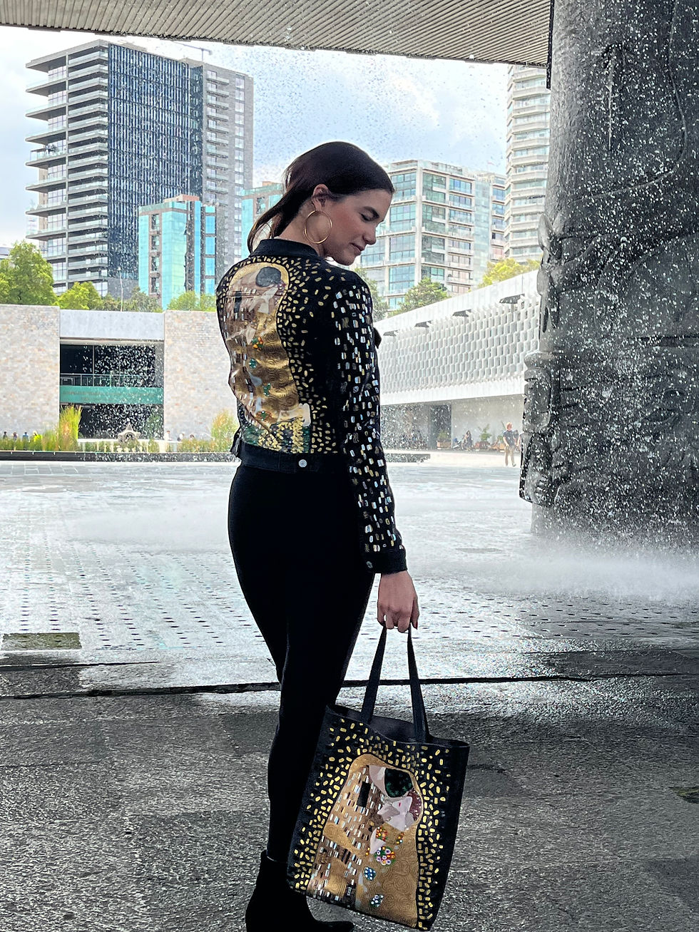 Miniatura: Maxi Tote Bag con El Beso de Gustav Klimt