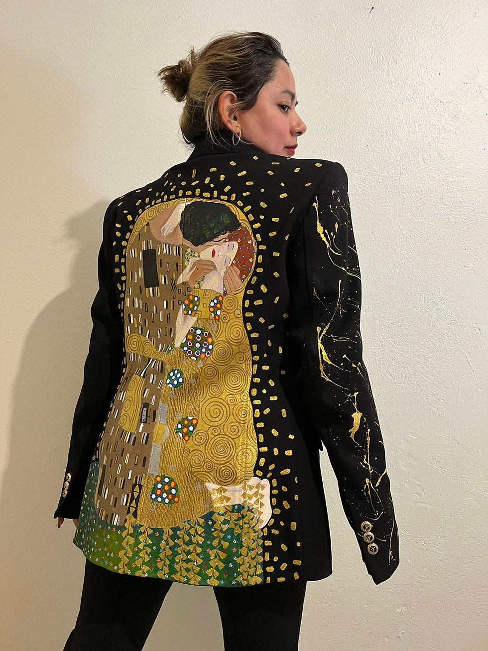 Blazer con El Beso de Gustav Klimt