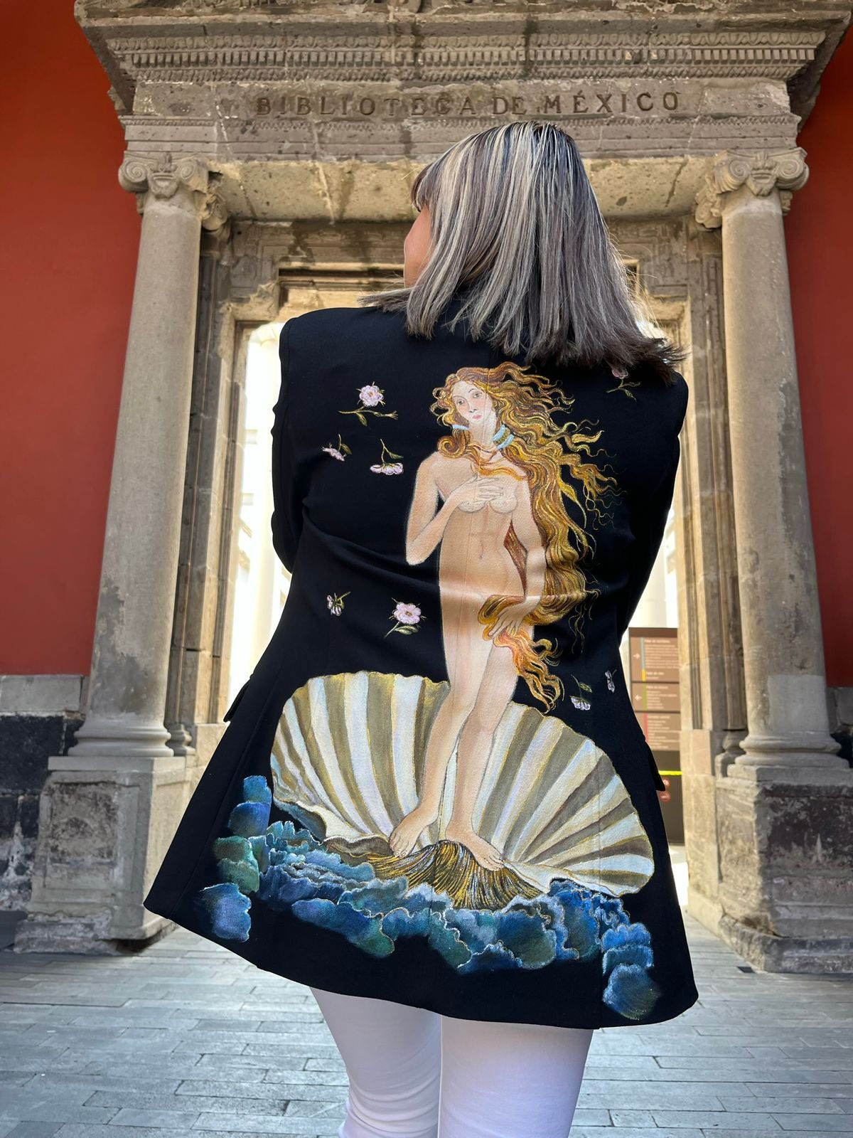 Blazer con el Nacimiento de Venus de Botticelli