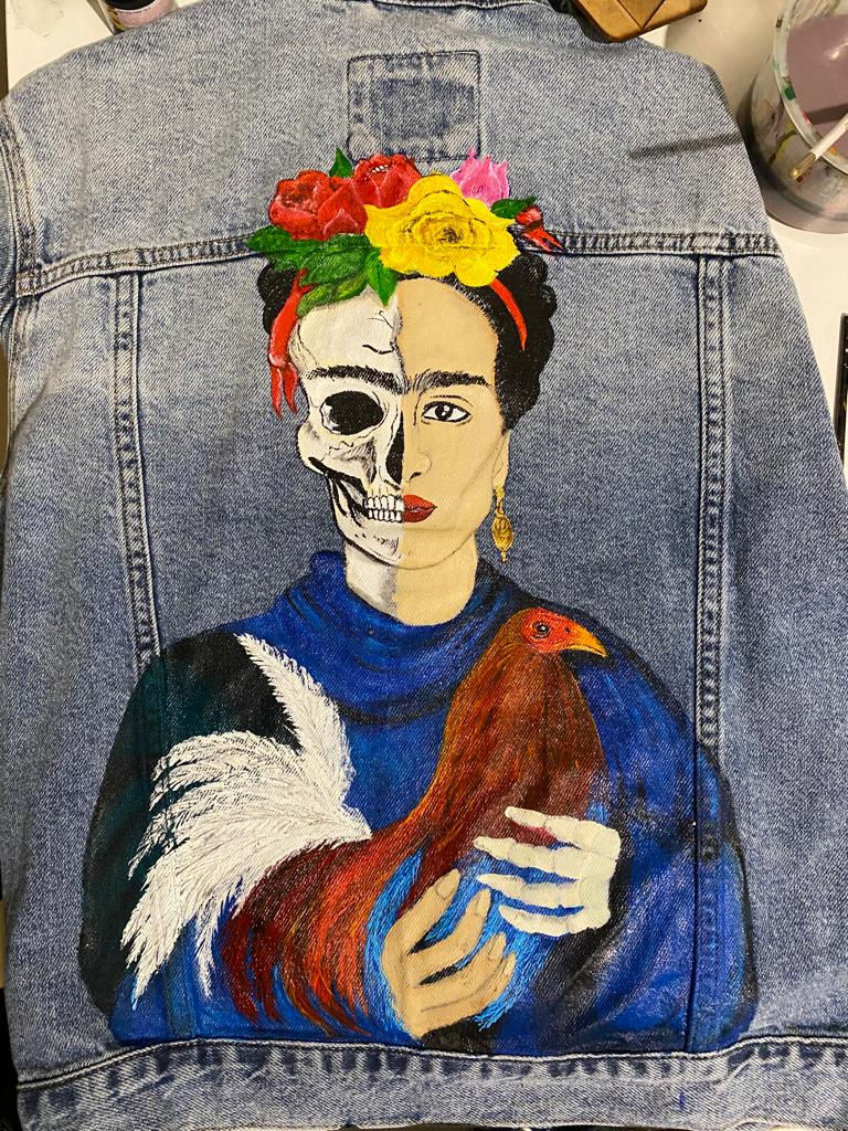 Miniatura: Chamarra Frida Kahlo con Gallo