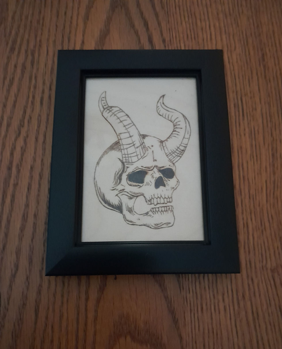 Skull with horns picture