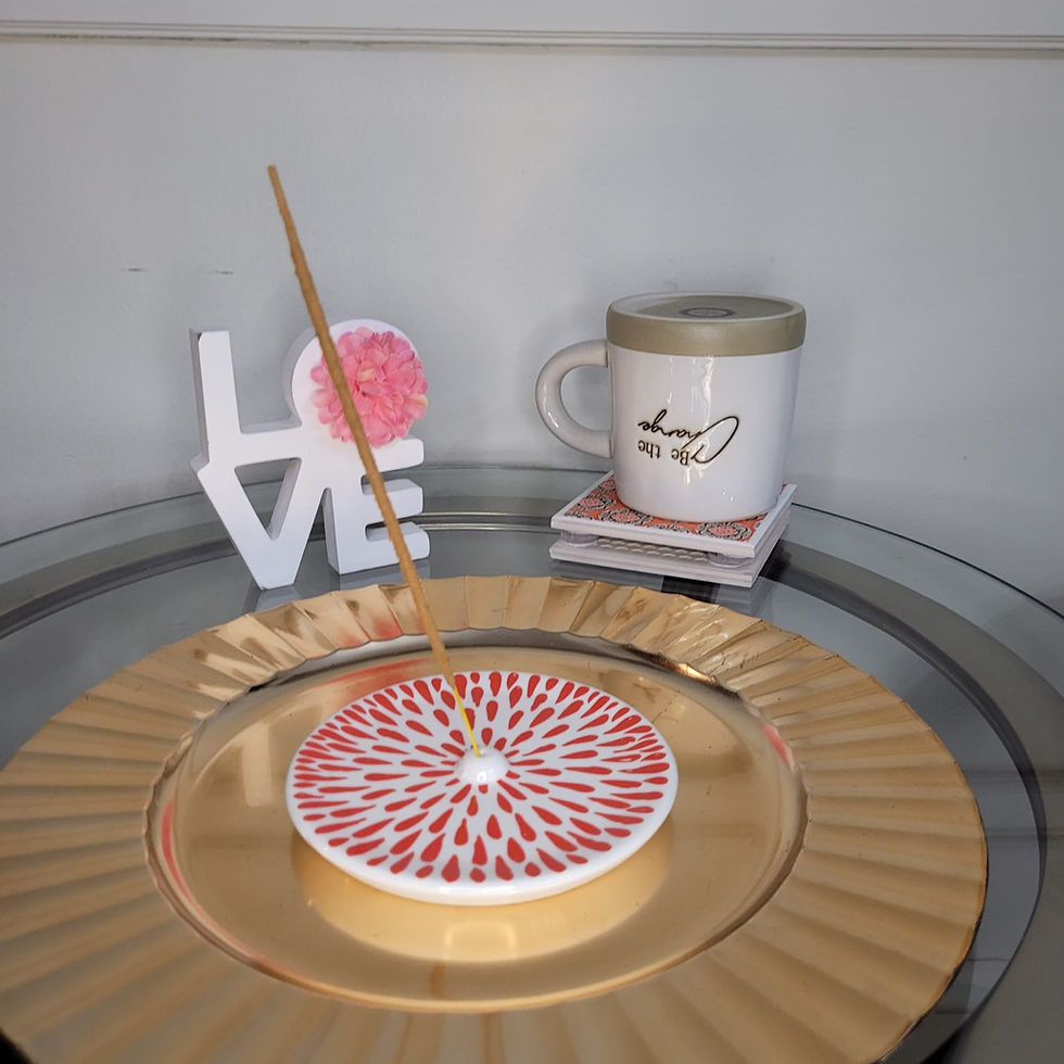 Thumbnail: Coral Flower Burst Incense/Sage Holder