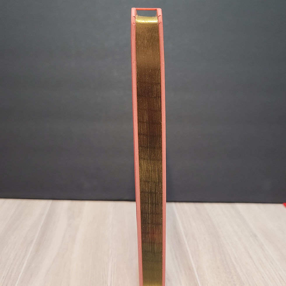 Thumbnail: Journal with Hardback Cover and gold lined pages